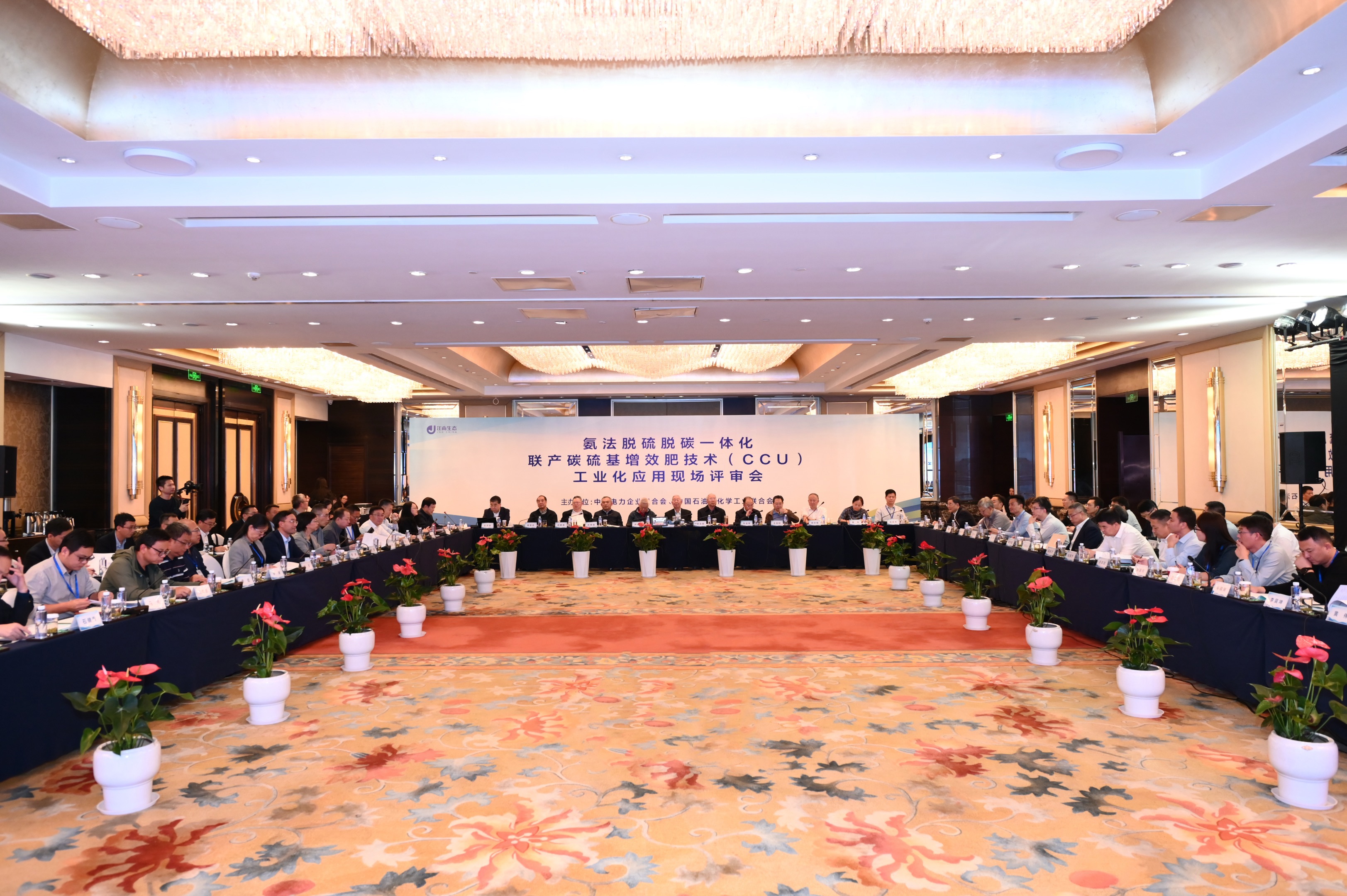 江南生态氨法脱硫脱碳一体化联产碳硫基增效肥技术（CCU）工业化应用现场评审会圆满成功